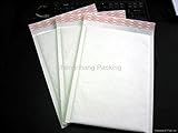 100 #000 4X6 Self-Seal White Bubble Mailers Mini Packing Envelope