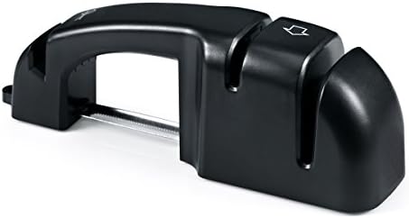 5 in 1 Knife Sharpener for Maximum Sharpness on Straight and Serrated Knives – 5 Stage Sharpening for Steel, Paring, Chefs and Pocket Knives, Sharpens Scissors - by Regalll (2pack)