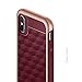 Caseology Parallax for iPhone Xs Case (2018) / iPhone X Case (2017) - Award Winning Design - Burgundy