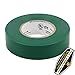 10 Pack of Mighty Gadget (R) Professional Grade UL Listed Green Color PVC Electrical Tapes with Durable Rubber Based Adhesive, rated up to 600 volts and 176 °F - Dimensions: 3/4” (W) x 60 Feet (L)