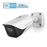 Amcrest 4K POE Camera 30fps UltraHD 8MP Outdoor Bullet PoE IP Camera, 164ft Night Vision, 2.8mm Wide Angle Lens, 111° Viewing Angle, IP67 Weatherproof, 4K (3840x2160) @30fps, White (IP8M-2597EW-28MM)