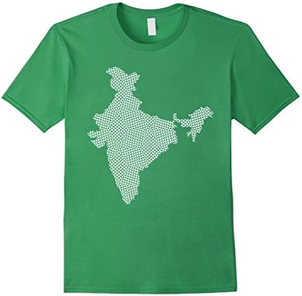 Men's India Map T-shirt XL Grass