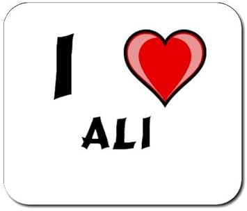 Custom Mauspad Mit First Name Familienname Spitzname I Love Ali Amazon De Burobedarf Schreibwaren