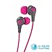 JLab JBuds Pro Wireless Signature Earbuds, Graphite/Pink, Titanium 10mm Drivers, 10-Hour Battery Life, Music Controls, Noise Isolation, Bluetooth 4.1 Extra Gel Tips and Cush Fins