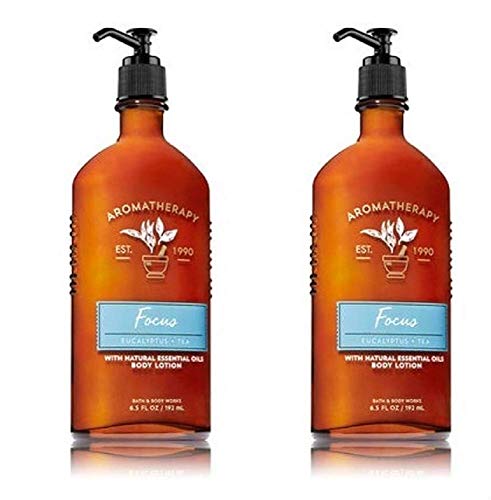 Bath and Body Works 2 Pack Focus Aromatherapy Essential Oil Body Lotion 6.5 Oz.Eucalyptus & Tea. - //medicalbooks.filipinodoctors.org