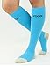 MDSOX Graduated Compression Socks for Men & Women 20-30 mmHg (Light Blue, XL) Best Stockings for Nurses, Travel, Running, Maternity Pregnancy, Varicose Veins, Medical, Blood Circulation, Leg Recovery