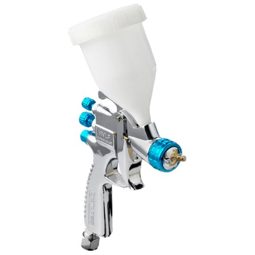 UPC 844925002820, Mini-size HVLP Gravity Spray Gun Devilbiss W/Plastic Cup