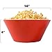 Popcorn Bowl - Big Red Bowl with Popcorn Print Interior - Perfect Popcorn Bucket