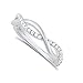SILVERCLOSEOUT Sterling Silver Cz Stackable Twisted infinity Ring (Size 4-10)