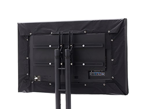 CoverMates â€“ Outdoor TV Half Cover â€“ Fits 46" to 49" Flat TVs â€“ 2 Year Warranty- Black