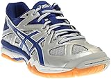ASICS Women's Gel Tactic Volleyball Shoe, Silver/Royal/White, 7.5 M US