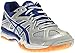 ASICS Women's Gel Tactic Volleyball Shoe, Silver/Royal/White, 7.5 M US