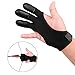 FitsT4 Archery Gloves Leather Three Finger Protector Bow Shooting Hunting Glove for Youth & Adult Beginner