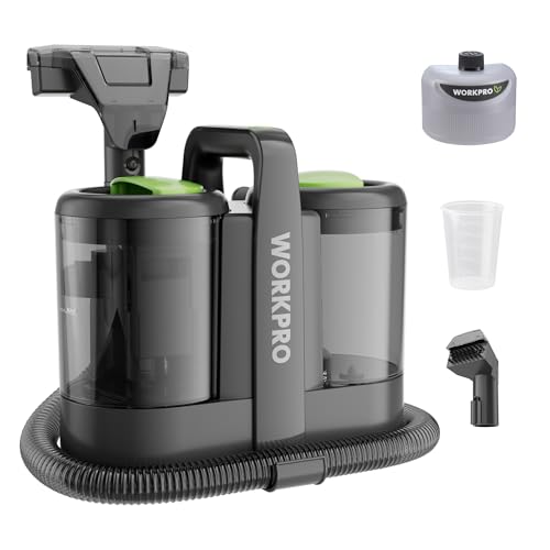 WORKPRO Upholstery Water Vacuum Cleaner, Upholstery Cleaner 450W, Carpet Vacuum Cleaner with Detergent, Carpet Cleaner, Upholstery Vacuum Machine, Sofa, 75 dB