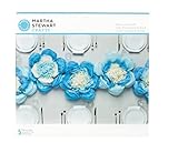 Martha Stewart Crafts 44-10222 Tissue Pom-Pom Kit, Light Pansy Flowers, Blue