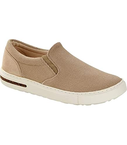 Birkenstock Oswego Knit Sand Beige EU 39 US L8 M6 Womens Mens Amazon.com | Birkenstock Oswego - Canvas and Suede Upper  main image 3