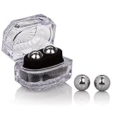 CalExotics Silver Balls In Presentation Box - Steel Ben Wa Vaginal Kegel Weights - Pelvic Floor Exercise - Adult Sex Toys - Silver