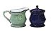 ACK Trading Co. Tuscany Colorful Hand Painted Fleur De Lis Cream & Sugar Set of 2pcs