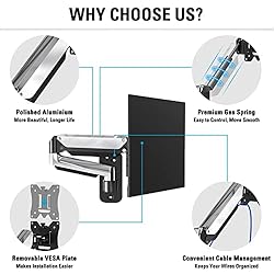 MOUNTUP Monitor Wall Mount, Fully Adjustable
