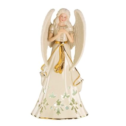 Amazon.com: Lenox Angelic Visions Lighted Hope Angel Figurine: Kitchen