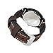 Dark Brown 20mm Genuine Leather Wristwatch Watch Band Oil Tan Vintage Strap for Men with Stainless Buckle