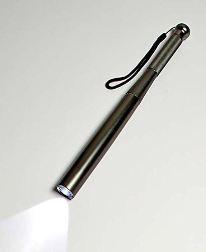 Security Bat with LED Flashlight (Gray)