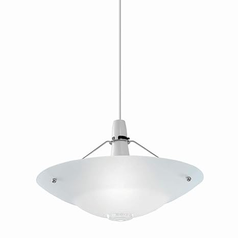 Non Electric Glass Pendant Ceiling Light Chrome Plate Finish With