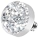 Clear Glitter Dome Dermal Top