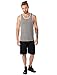 Alternative Men's Jersey Marine Side Panel Tank, Eco Grey/Grey Riviera Stripe, L