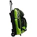 Pyramid Path Triple Premium Deluxe Roller with 5 Accessory Pockets Bowling Bag (Black/Lime Green)