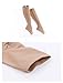 iEase 2 Pairs Compression Socks Women 15-20 mmHg Open Toe Leg Support Stocking Knee High Socks with Zipper
