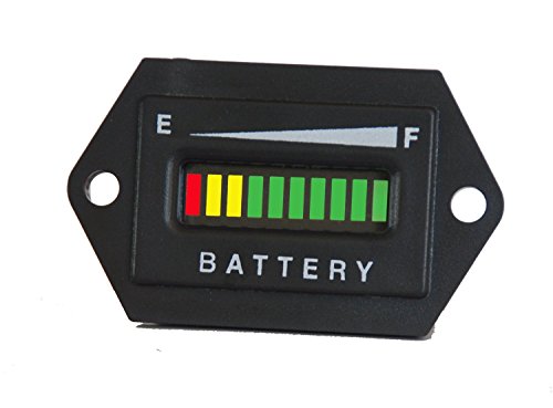 LOOYUAN 48 Volt Golf Cart Digital LED Battery State of Charge Indicator Meter