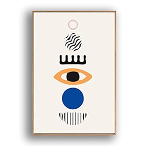 Framed Canvas Wall Art for Living Room, Bedroom Illustration Canvas Prints for Modern Home Decoration Ready to Hang - 16"x24" inches