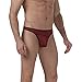 Men's Sexy Thongs Low Rise Underwear Ice Silk Briefs Size M