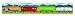 Melissa & Doug Trains 4-in-1 Jumbo Linking Jigsaw Floor Puzzle (96 pcs, 5 feet long)