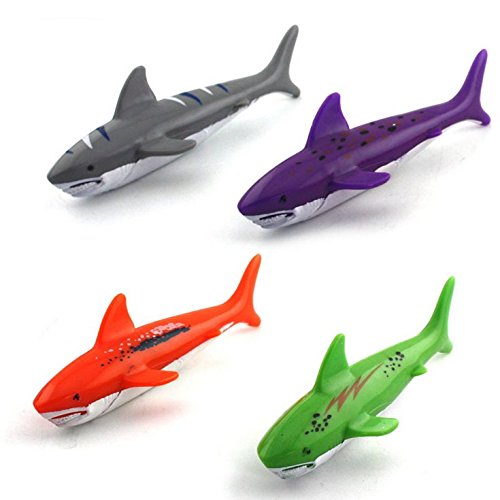 Conjunto Juego Acuático, Juego de Agua Buceo Tiburones Torpedo Juguetes Deportes Acuáticos Niños (4 Piezas)