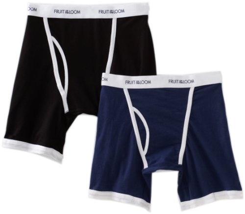 Fruit of the Loom Men's  Active Ringer Boxer Brief(Pack of 2)