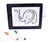 Color Splurge LED Drawing Board for Children - Erasable Ink - Changes The Color of Your Illuminated Writing & Artistic Drawings - Perfect for Kids with Free Cartoon Stencil