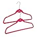 50 Pack Pink Velvet Hangers - Non Slip Hangers with Cascading Hooks - Thin Hangers - Non Slip Hangers, Pink, 17.5 x 9.2 x 0.2 Inches