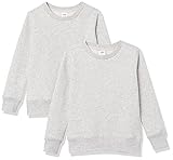 Amazon Essentials Girls' Fleece Crewneck Pullover