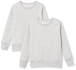 Amazon Essentials Girls' Fleece Crewneck Pullover