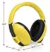 Noise Cancelling Baby Ear Protection Baby Earmuffs ~ Protect Infants and Kids Hearing with Safe, Sound Proof Baby Ear Muffs ~ Comfort Fit + Bonus Travel Bag and Stickers by ROMS Baby (Yellow)