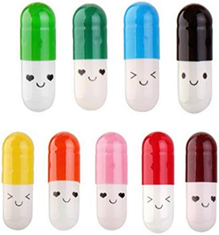 Capsule Letter Bottle Mini Retractable Bottle Capsule Letter Cute Love Friendship Color Pill 50Pcs