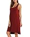 Naggoo Womens Sleeveless T Shirt Dress High Low Split Casual Tank Dress