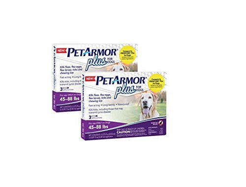 PETARMOR PLUS FOR DOGS 45-88 LBS Pack of 2