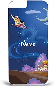 YouDezerve Personalised Name Initials Disney Aladdin Jasmine Princess Phone Case cover for Apple iPhone F50 BF01P (Design2, iPhone X/Xs)