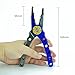 Zitrades Aluminum Fishing Pliers Saltwater Sheath Braid Cutter FP-20 Fish Tool Holder with Lanyard