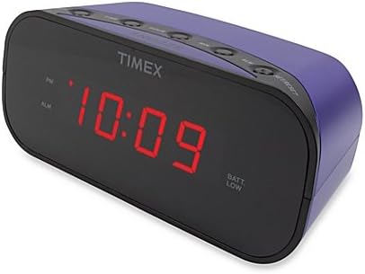Amazon.com: Timex Alarm Clock with 0.7-Inch Red Display in Purple: Home