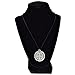 Medalla De San Benito Saint St Benedict Medallion Silver Tone Thick Medal Pendant 24 Inch Black Cord Necklace