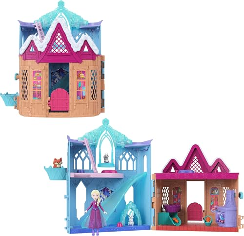 Mattel Disney Frozen ELSA Wintertier-Spielset und kleine Puppe